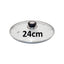 Judge Vista Spare Saucepan Glass Lid For Pans 24cm Silver