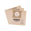 Dewalt DXVA25-4240 Dust Bags For DXV15T Wet/Dry Vacuum Cleaner Pack of 3 Beige