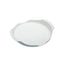 KitchenCraft Microwave Tray 23cm With Contoured Handles Non-Slip Feet Round Plastic White