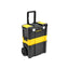 Stanley Essential Rolling Workshop Toolbox 3-In1 Stackable Units With Metal Latches Black And Yellow