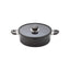 Judge Vista Ceramic Shallow Casserole 24cm/2.5 Litres Aluminium Base With Non-Stick Ceramic Coating Stay Cool Handles Black