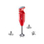 Bamix Prime Hand Held Stick Blender Food Processsor Multi-Purpose Stainless Steel Blades 2 Speeds 250W Red