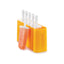 Zoku Ice Lolly Pop Mould 6 Classic Popsicle Molds In One Compact Tray With Sticks And Drip Guards Orange