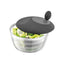 Judge Kitchen Salad Spinner Large Plastic Easy Spin Dryer Bowl Black And Grey Lid