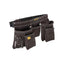 Stanley Leather Tool Belt Pouch Apron Professional Tool Belt Multi-Pockets Storage Organiser Integrated Hammer Loop Brown