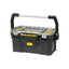 Stanley Tote Plus Toolbox Organizer 19 Inch Heavy Duty Plastic Tool Box Black/Yellow