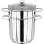 Judge Stainless Steel Pasta Pot 5.2 Litre with Drainer Insert Vented Glass Lid Induction Hob Stockpot Cooker
