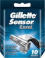 Gillette Sensor Excel Men's Twin Blade Razor Refill Cartridges 10 Pack