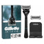 Gillette Intimate Men's Wet Razor 5-Blade Cartridge 2 Refills Shower Holder Black