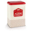 Tala Originals Plain Flour Storage Tin Red and Cream Metal Kitchen Canister