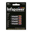 Infapower AAA Rechargeable Ni-MH Batteries 1.2V 550mAh Pack of 4