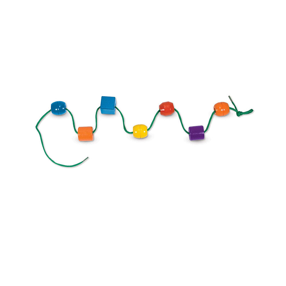 Melissa & Doug 544 Primary Lacing Beads Educational Toy 30 Wooden Beads and 2 Laces