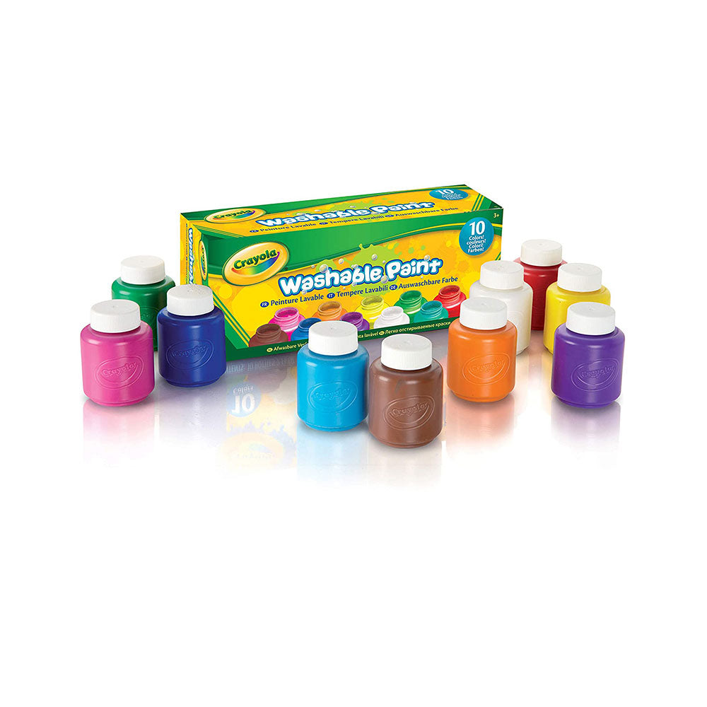 Crayola Washable Kids Paint Set - 10 Colours