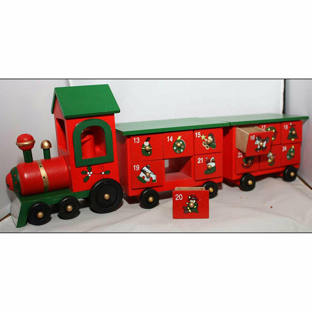 Premier Wooden Train With Two Carriages Christmas Advent Calendar