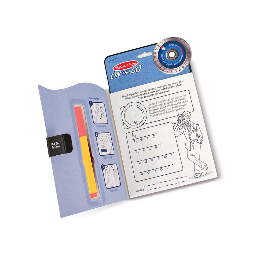 Melissa & Doug On The Go Secret Decoder Deluxe Activity Set & Super Sleuth Toy - Multicolour Secondary image
