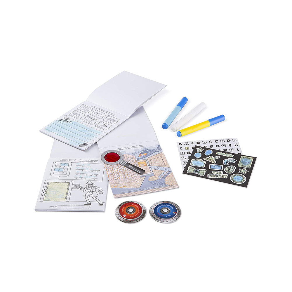 Melissa & Doug On The Go Secret Decoder Deluxe Activity Set & Super Sleuth Toy - Multicolour
