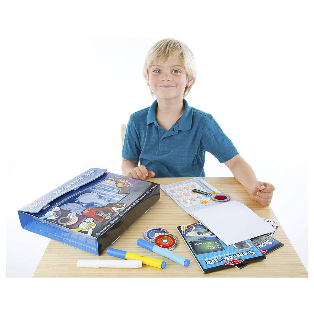 Melissa & Doug On The Go Secret Decoder Deluxe Activity Set & Super Sleuth Toy - Multicolour
