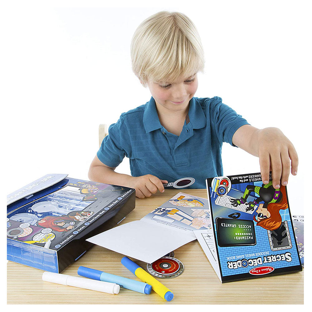 Melissa & Doug On The Go Secret Decoder Deluxe Activity Set & Super Sleuth Toy - Multicolour