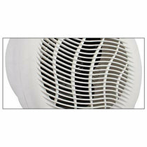 Electric Fan Heater Upright Heater With 2 Heat Settings In White