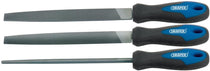 Draper 200 mm Soft-Grip Engineers File Set - 3-Piece
