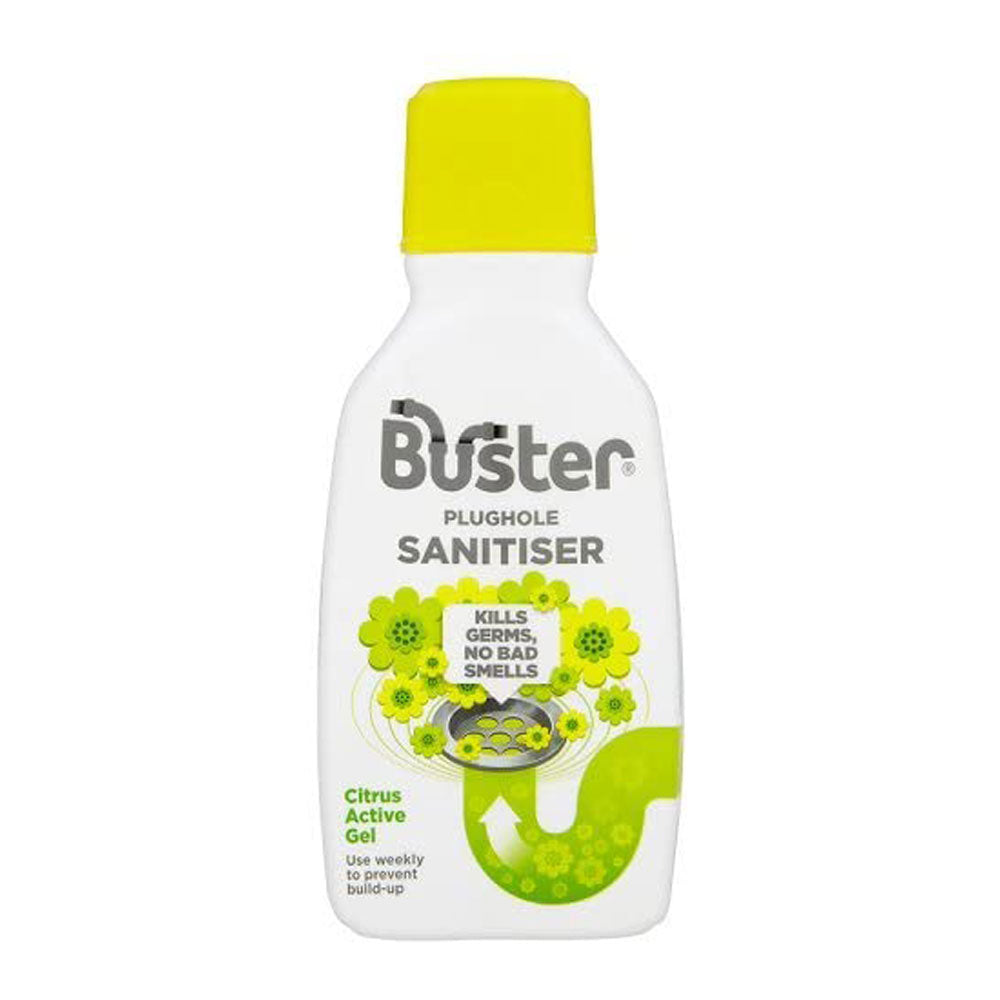 Buster Plughole Sanitiser Citrus Active Gel Kills Germs And Bad Smells - 300ml
