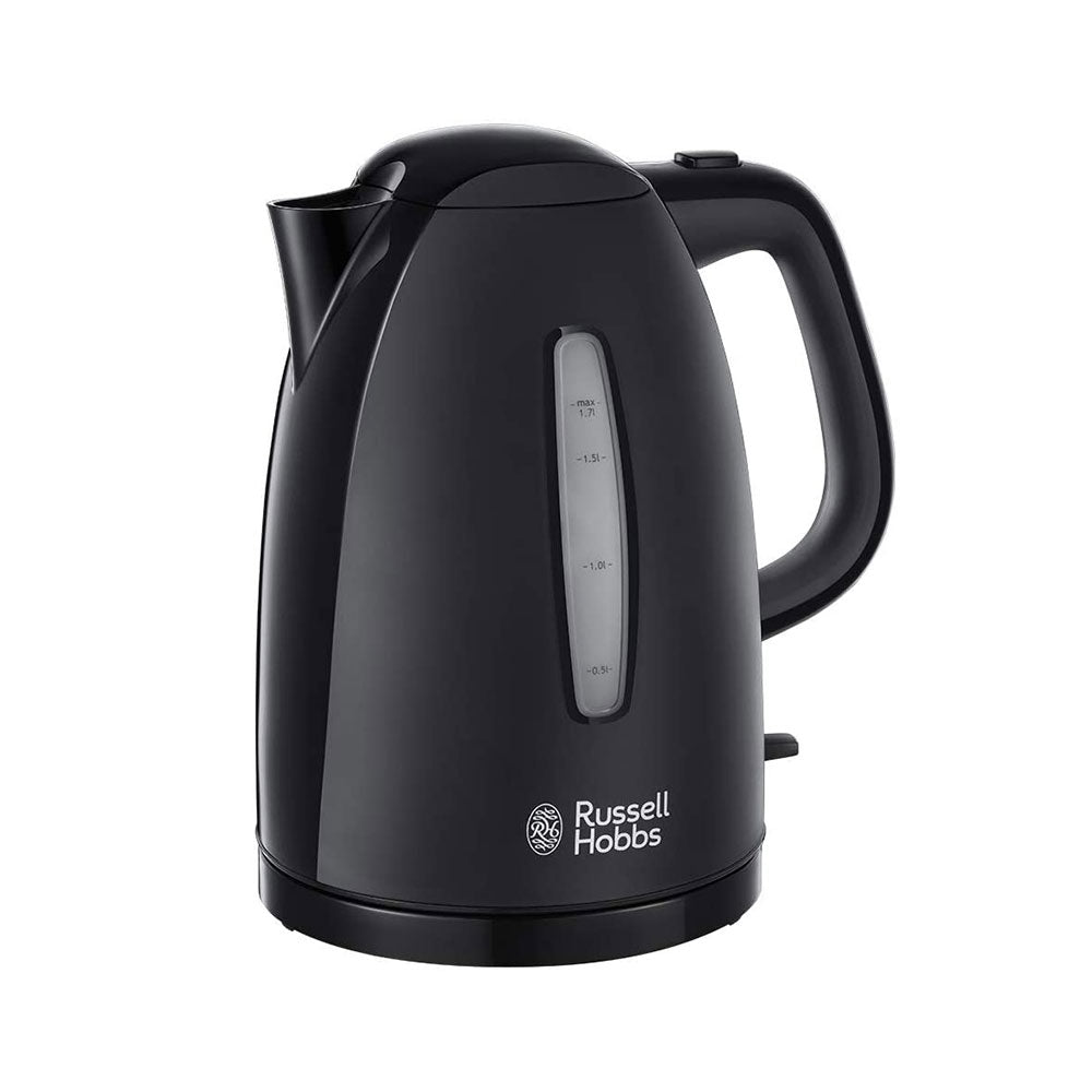 Russell Hobbs Textures Jug Kettle Plastic 3000 W 1.7 Litres - Black