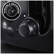 Russell Hobbs Textures 2 Slice Toaster Plastic 850 W - Black