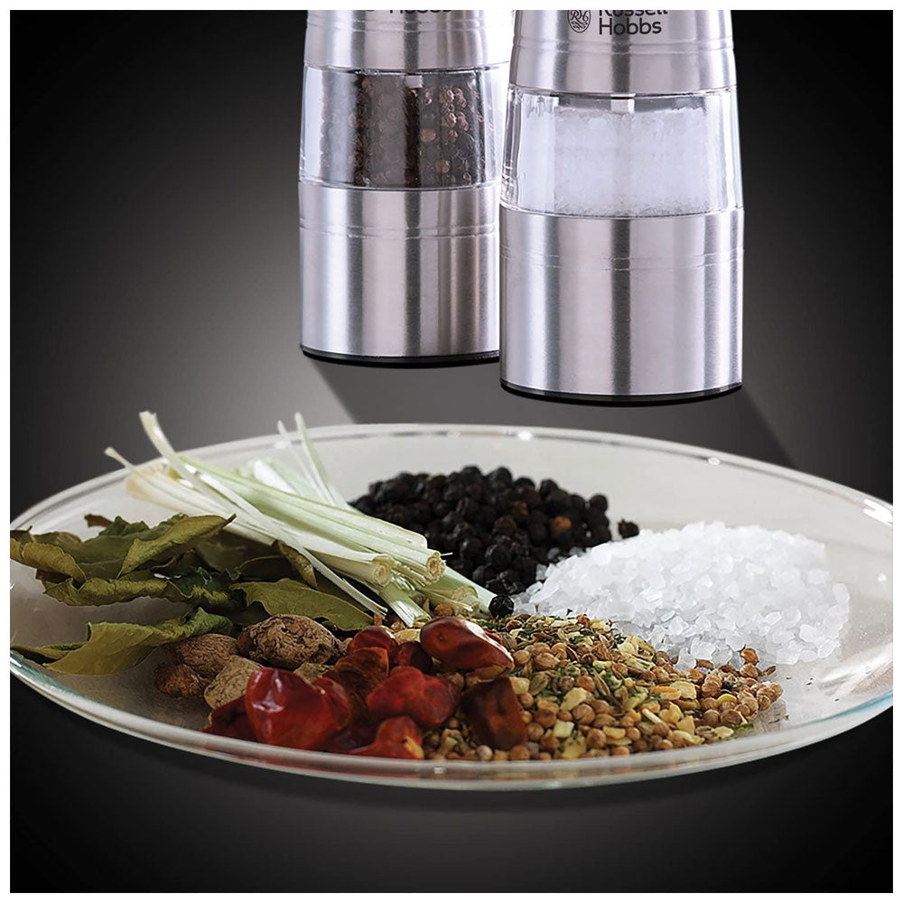 Russell Hobbs Electric Salt And Pepper Grinder Stainless Steel - Silver