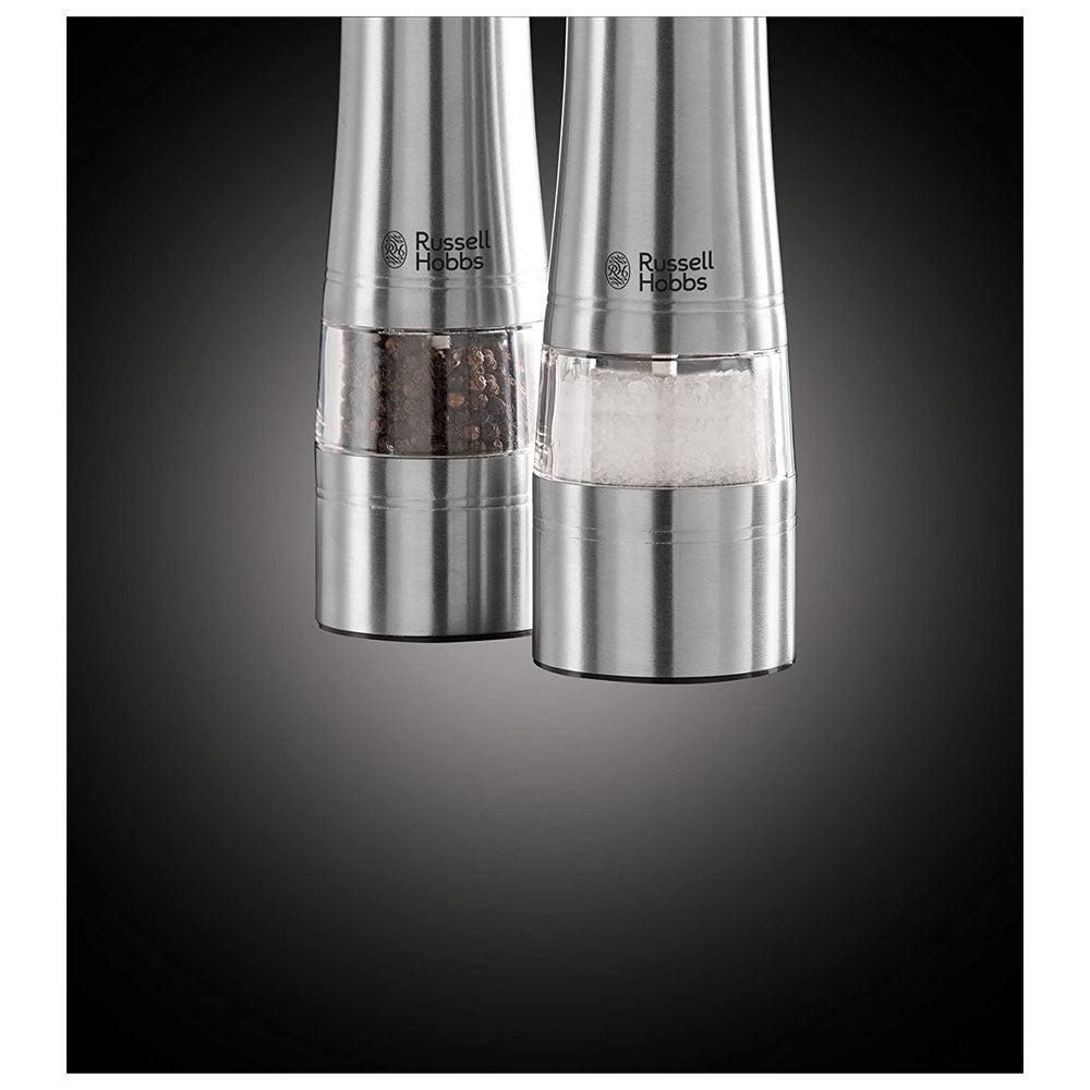 Russell Hobbs Electric Salt And Pepper Grinder Stainless Steel - Silver