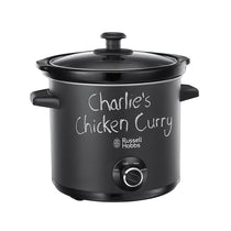 Russell Hobbs Chalkboard Slow Cooker Ceramic 200 W 3.5 Liters - Black