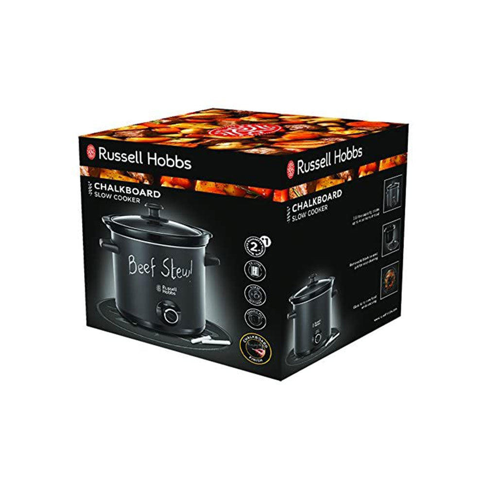 Russell Hobbs Chalkboard Slow Cooker Ceramic 200 W 3.5 Liters - Black
