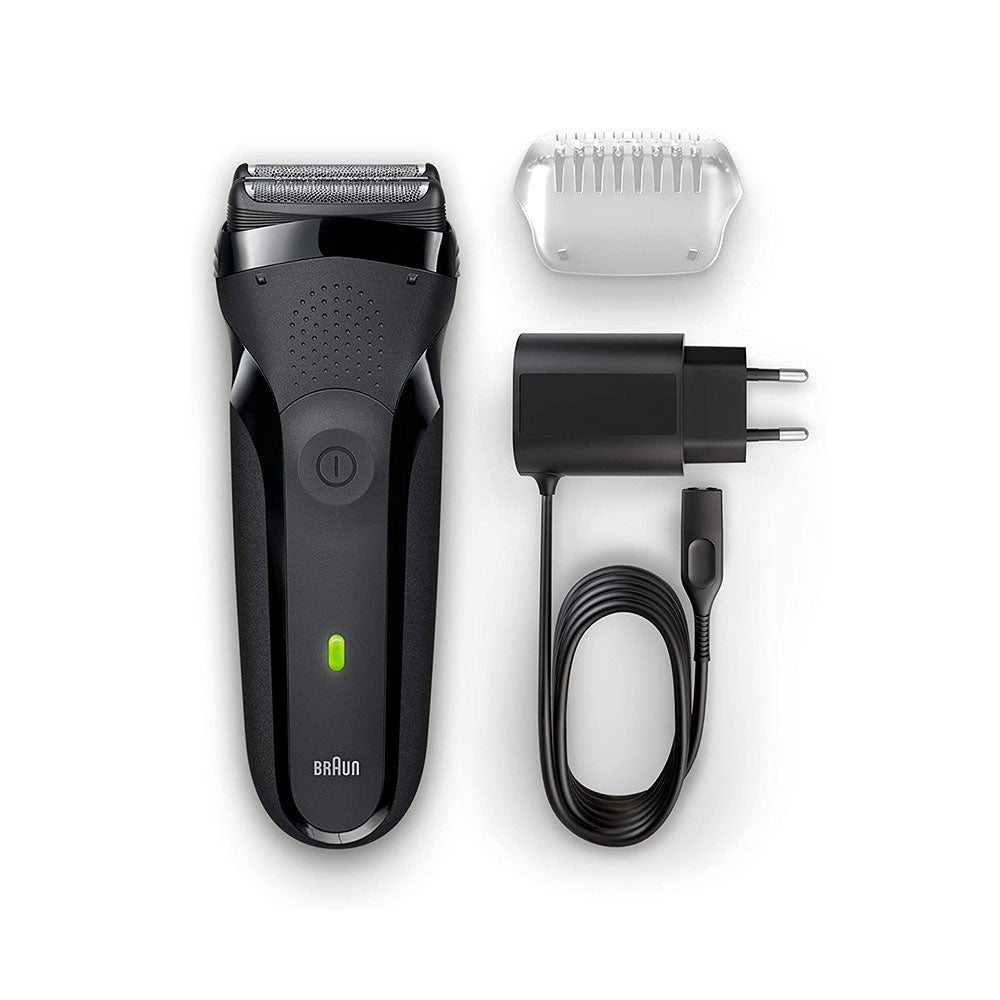 Braun Series 3 Rechargeable Electric Shaver Black 300s Electric Foil Razor Secondary image