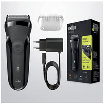 Braun Series 3 Rechargeable Electric Shaver Black 300s Electric Foil Razor