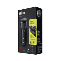 Braun Series 3 Rechargeable Electric Shaver Black 300s Electric Foil Razor