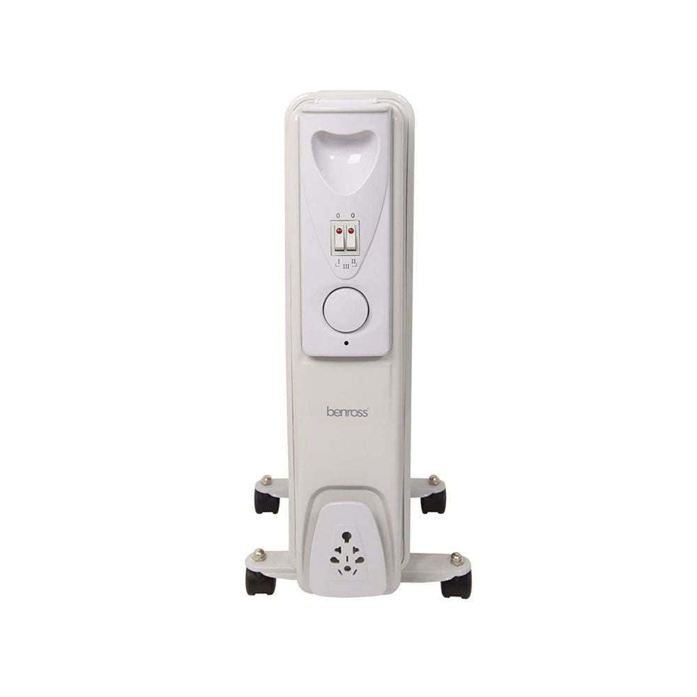 Benross 7 Fin Mini Oil Filled Radiator 3 Heat Settings 1500 W - White Secondary image