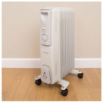 Benross 7 Fin Mini Oil Filled Radiator 3 Heat Settings 1500 W - White