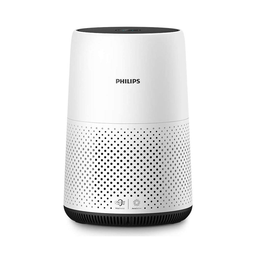 Philips Series 800 Compact Air Purifier with Real Time Air Quality Feedback Anti-Allergen - White/Black