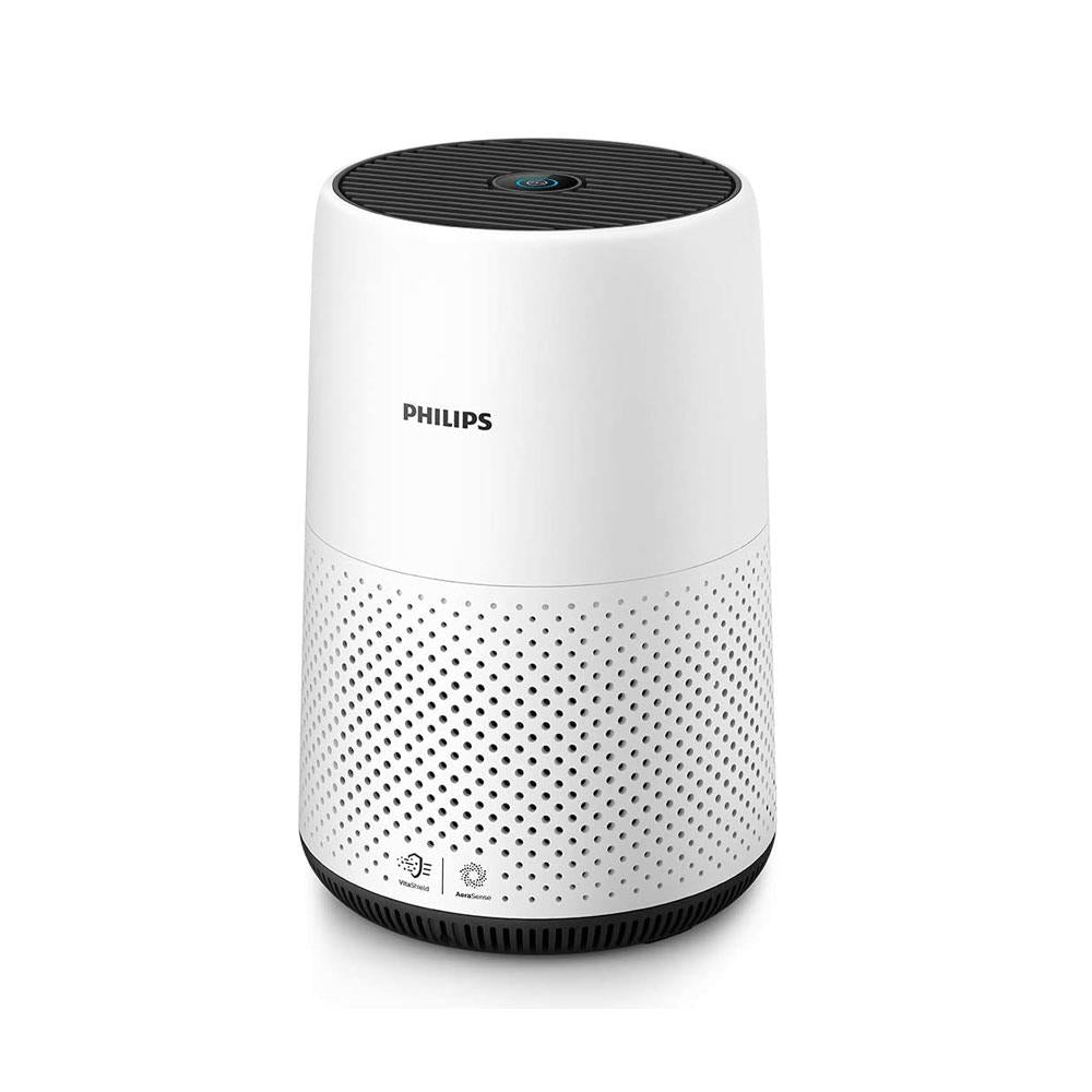 Philips Series 800 Compact Air Purifier with Real Time Air Quality Feedback Anti-Allergen - White/Black Secondary image