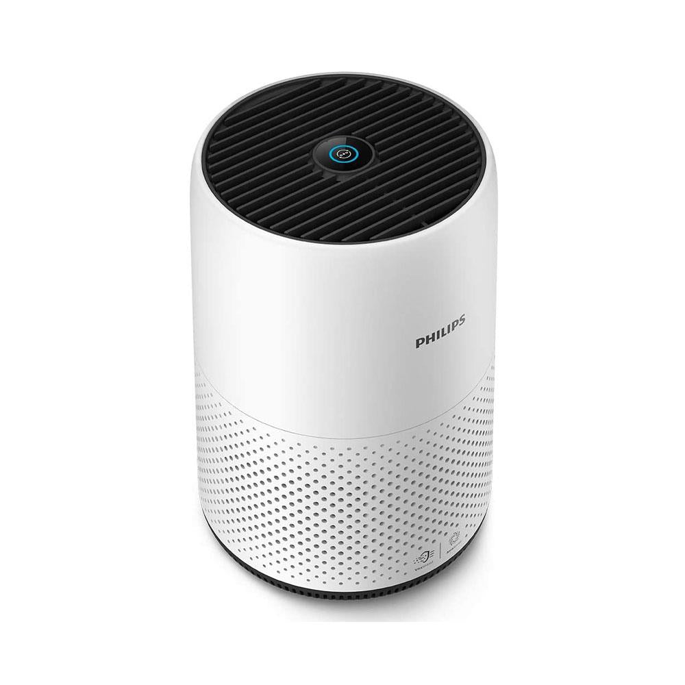 Philips Series 800 Compact Air Purifier with Real Time Air Quality Feedback Anti-Allergen - White/Black