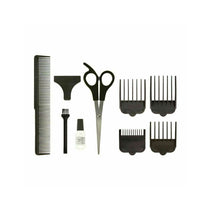 Wahl 100 GroomEase Hair Clipper Shaver Trimmer Kit Corded 9-Piece Set - Maroon