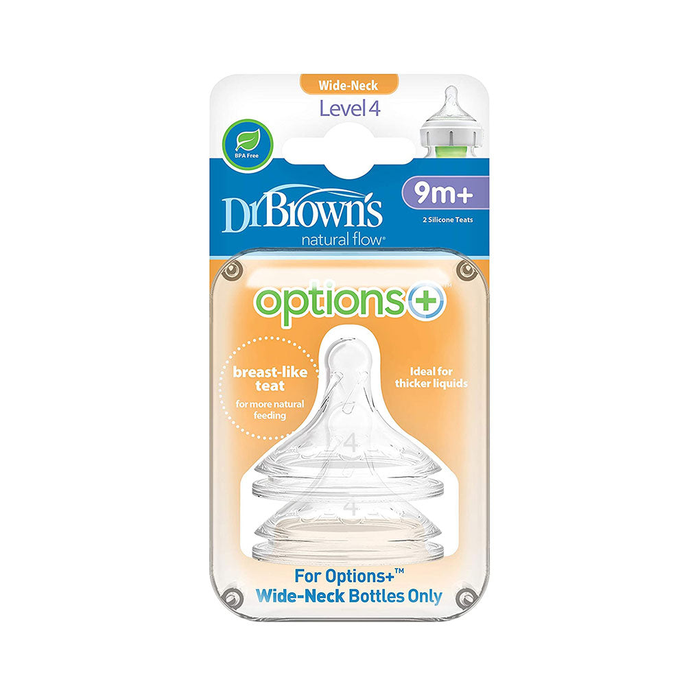 Dr. Brown Options + Level 4 Teats 2pk