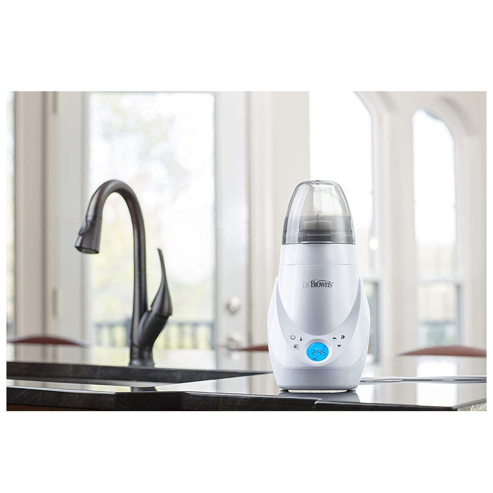 Dr. Brown Deluxe Bottle Warmer And Steriliser - White And Grey