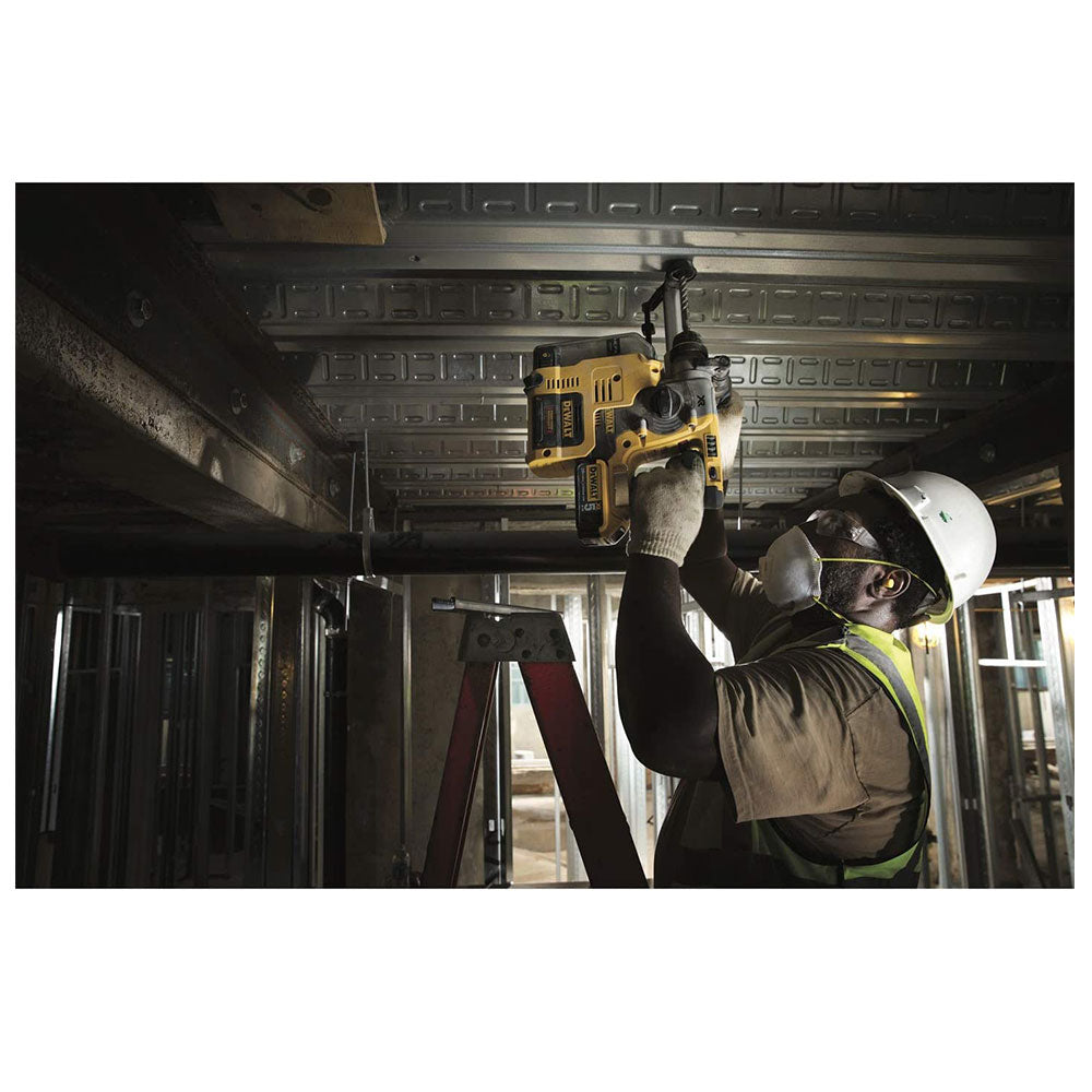 Dewalt 18V XR Brushless SDS Plus Hammer Drill with 2 x 5ah Batteries And Multi Voltage Charger With Heavy Duty Kit Box