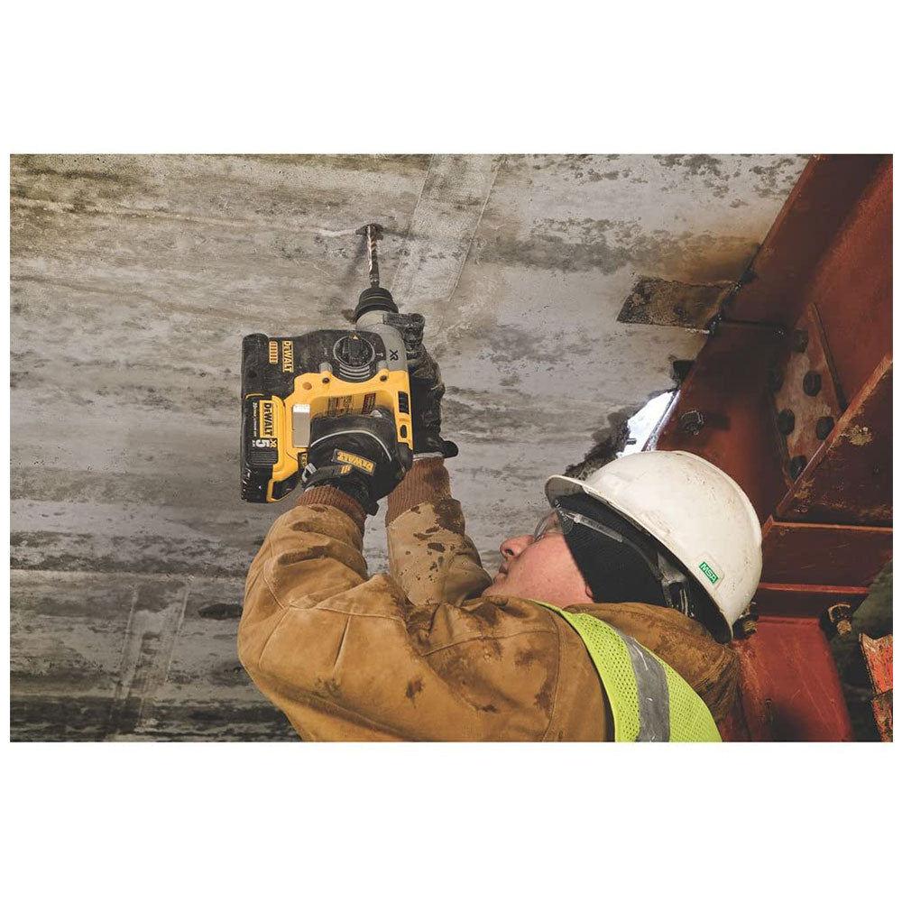 Dewalt 18V XR Brushless SDS Plus Hammer Drill with 2 x 5ah Batteries And Multi Voltage Charger With Heavy Duty Kit Box