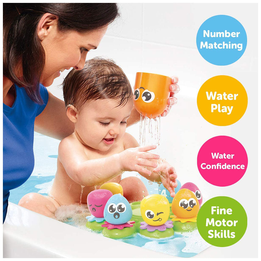 Tomy Octopals Bath Toy Number Sorting Baby Multicolour Educational Floating Bath Toy