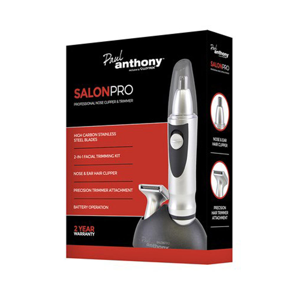 Lloytron Paul Anthony Salon Pro Nose Beard Clipper And Trimmer - Silver Secondary image