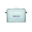KitchenCraft Living Nostalgia Large Metal Bread Bin, 34 x 21.5 x 25 cm In Blue