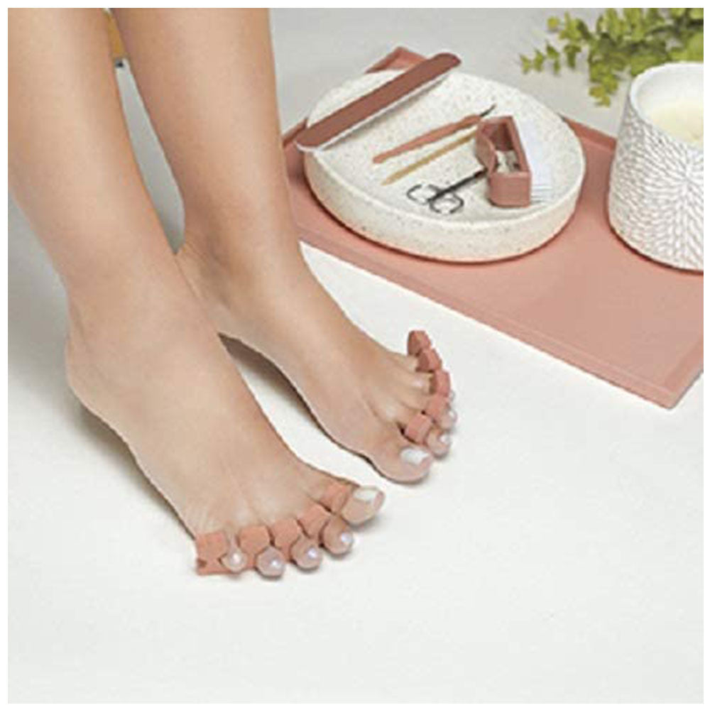 Revlon Pediprep Foot Spa and Pedicure Set Relaxing Bubbling Foot Spa with 9 Nail Care Accessories & Pink Beauty Kit