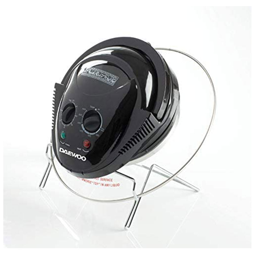 Daewoo Deluxe Halogen Air Fryer With An Extension Ring 1300 W 17 Litre - Black SDA2907