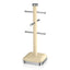 Swan Retro 6 Cup Mug Tree Weighted Base Polished Metal - Cream